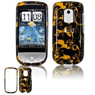 Gold Black Design Hard Accessory Faceplate Case Cover for