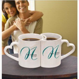 Cathys Concepts 3600H Personalized Heart Mugs (Set of 2