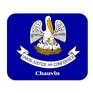 US State Flag   Chauvin, Louisiana (LA) Mouse Pad