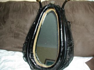 Horse Collar Mirror Vintage Leather Western Decor