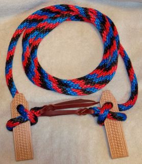 Mecate Slobber Strap Rope Rein Cowboy Horse Tack training trail riding