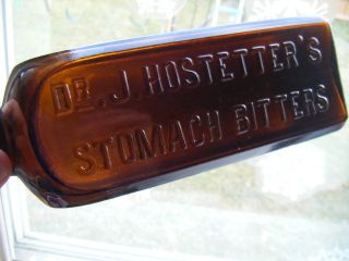 Old Emb Bitters Dr Hostetters Stomach Bitters Amber