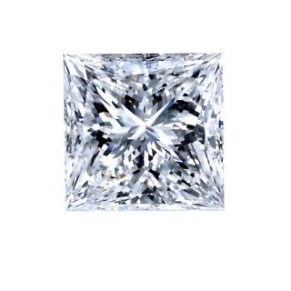 GIA Certified 0.77 Carat Princess Cut Diamond E Color Vvs2 Clarity