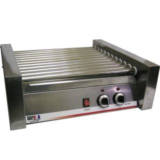 Commercial Hot Dog Roller Grill 30 Hotdog Cooker Stainless Steel