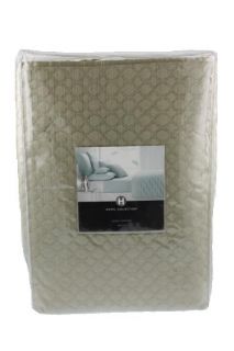 Hotel Collection New Diamonds Taupe Quilted 92x96 Coverlet Bedding