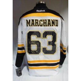 Autographed Brad Marchand Jersey   Stanley Cup Champs