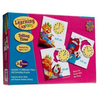 Telling Time Learning Game Jigsaw Puzzle 24pc Toys