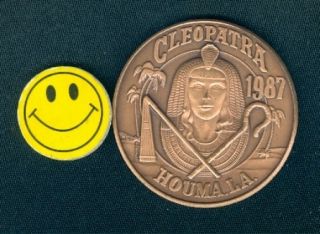Cleopatra Houma La Ladies in Waiting Antique Bronze Doubloon Coin 2000