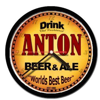 ANTON beer and ale wall clock 