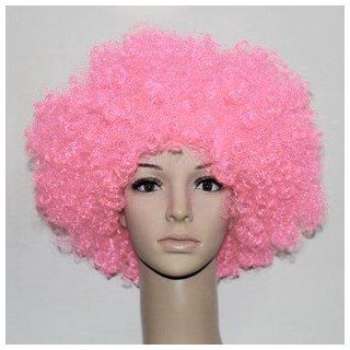 Pink Afro Wig   Halloween 1960s or 1970s Costume Party Wig