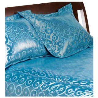 Pem America Cool Disc Satin Standard Pillow Sham, Blue