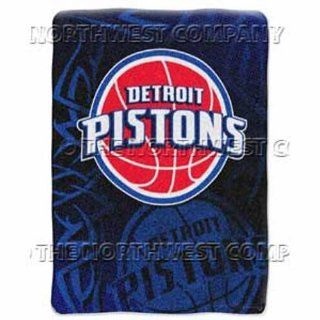 NBA 60 x 80 Super Plush Throw   Detroit Pistons Sports