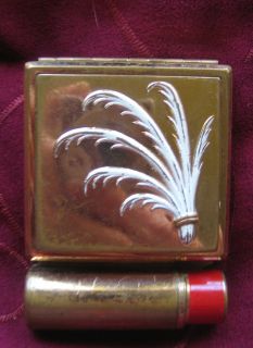 Vintage Yardley Compact with Lipstick Rouge Mirrors
