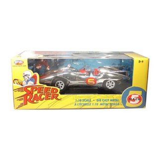 Speed Racer Mach 5 From Speed Racer 1/18 Chrome Chase Car
