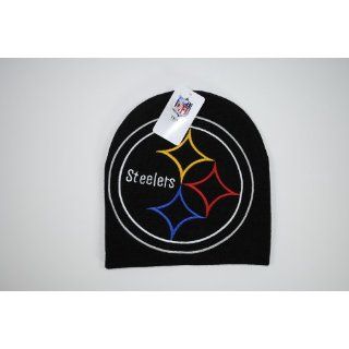 Pittsburgh Steelers Black Big Logo Knit Beanie Cap Winter