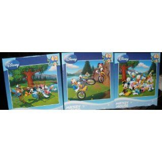 Set of 3 Disney Mickey Mouse 63 Pc. Puzzle playground