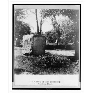Historic Print (M) The grave of Ann Rutledge, Petersburg