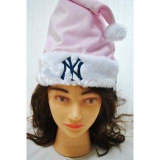 New York Yankees MLB Logo plush Pink Santa Hat stadium hat