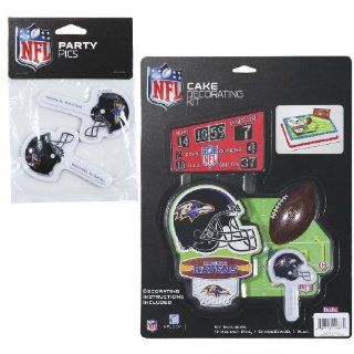 NFL Baltimore Ravens Lay on Cake/Cupcake Decorations