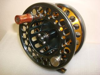  Weight Large Arbor Anodized 7/8 Fly Fish Fishing Reel BLACK / GOLD