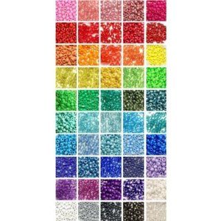 Bead Bee Brand Pony Beads Variety Pack   50 Colors, 1250