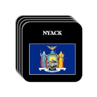 US State Flag   NYACK, New York (NY) Set of 4 Mini