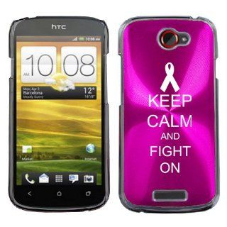 Hot Pink HTC One S 1S Aluminum Plated Hard Back Case Cover