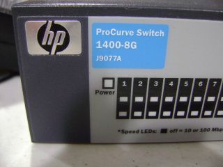 HP ProCurve 1400 8g J9077A 8 Port Gigabit Ethernet Switch