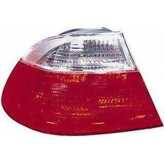 01 03 BMW M3 TAIL LIGHT LH (DRIVER SIDE), White, Red, Outer; COUPE EXC