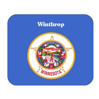 US State Flag   Winthrop, Minnesota (MN) Mouse Pad