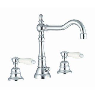 Herend Widespread Bathroom Sink Faucet with Double Lever Handles