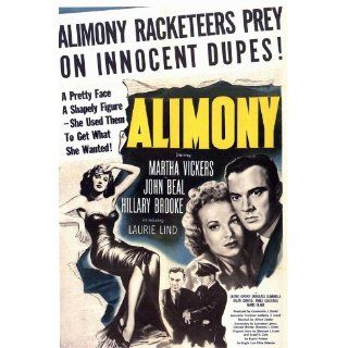 Alimony Movie Poster (11 x 17 Inches   28cm x 44cm) (1949