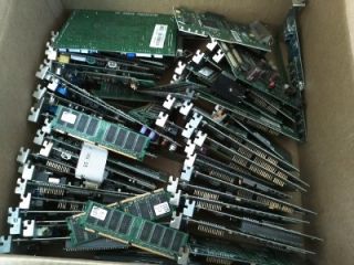 25 lbs Computer Scrap Boards Gold Finger Recovery Video Modem Memory