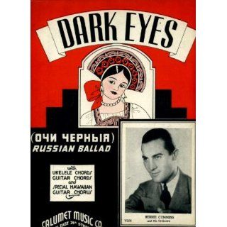 Dark Eyes (Russian Ballad) Vintage 1935 Sheet Music