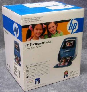 NEW HP PhotoSmart A826 Photo Center Printer w Touch LCD ~ Hewlett
