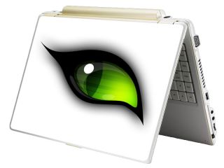 Bundle Monster Laptop Notebook Art Skin Decal Fits HP Dell Asus Green