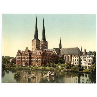 Photochrom Reprint of The cathedral and museum, Lubeck