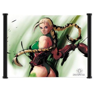 Street Fighter IV 4 Game Cammy Fabric Wall Scroll Poster