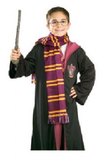Harry Potter House of Gryffindor Colors Crest Basic Costume Scarf New