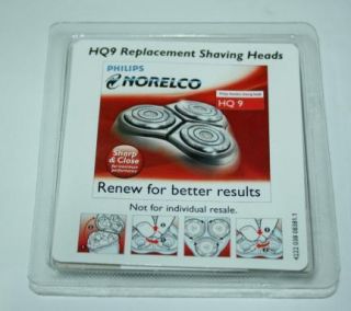  Norelco Shaver HQ9 Triple Speed XL Replacement Heads Cutters HQ 9 New
