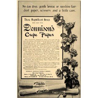 1906 Ad Rose Dennison Manufacturing Company Crepe Paper