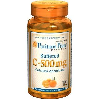  Vitamin C 500 mg Calcium Ascorbate 100 Tablets