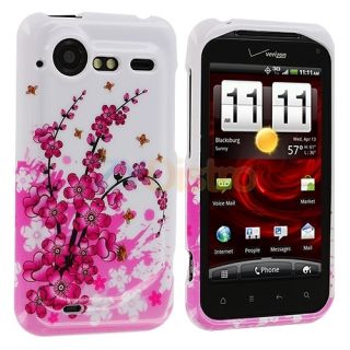 Pink Flower Case Cover for HTC Droid Incredible 2 6350