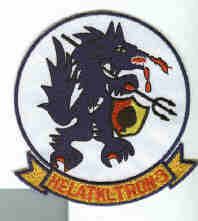 Hal 3 Seawolves Vietnam Era UH 1 Huey Helicopter Navy Squadron Patch