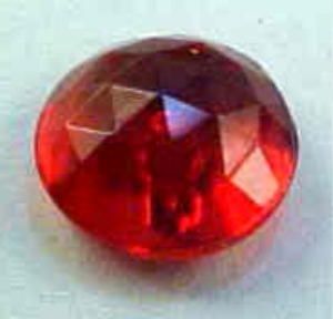 Vtg 50 Ruby Red Round Transparent Cabochon Beads OMG