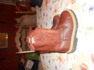 Boys 11 M John Deere Leather Boots Shoes