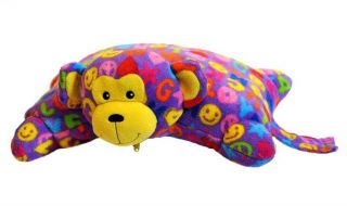 Beeposh Ricky Monkey Pillow Pet Coin Purse and Blanket New Travel Gift