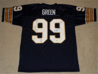 HUGH GREEN SIGNED AUTOGRAPHED PITT PITTSBURGH PANTHERS #99 JERSEY