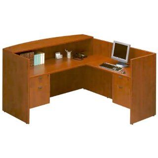 NDI Office Furniture HPL169/180/107(2) Bowfront Desk