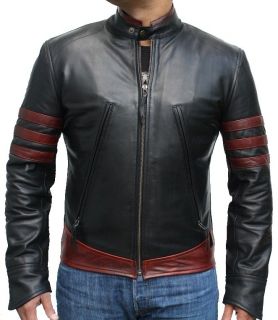 Leather Next Wolverine x Men Origins Hugh Jackman Leather Jacket Red